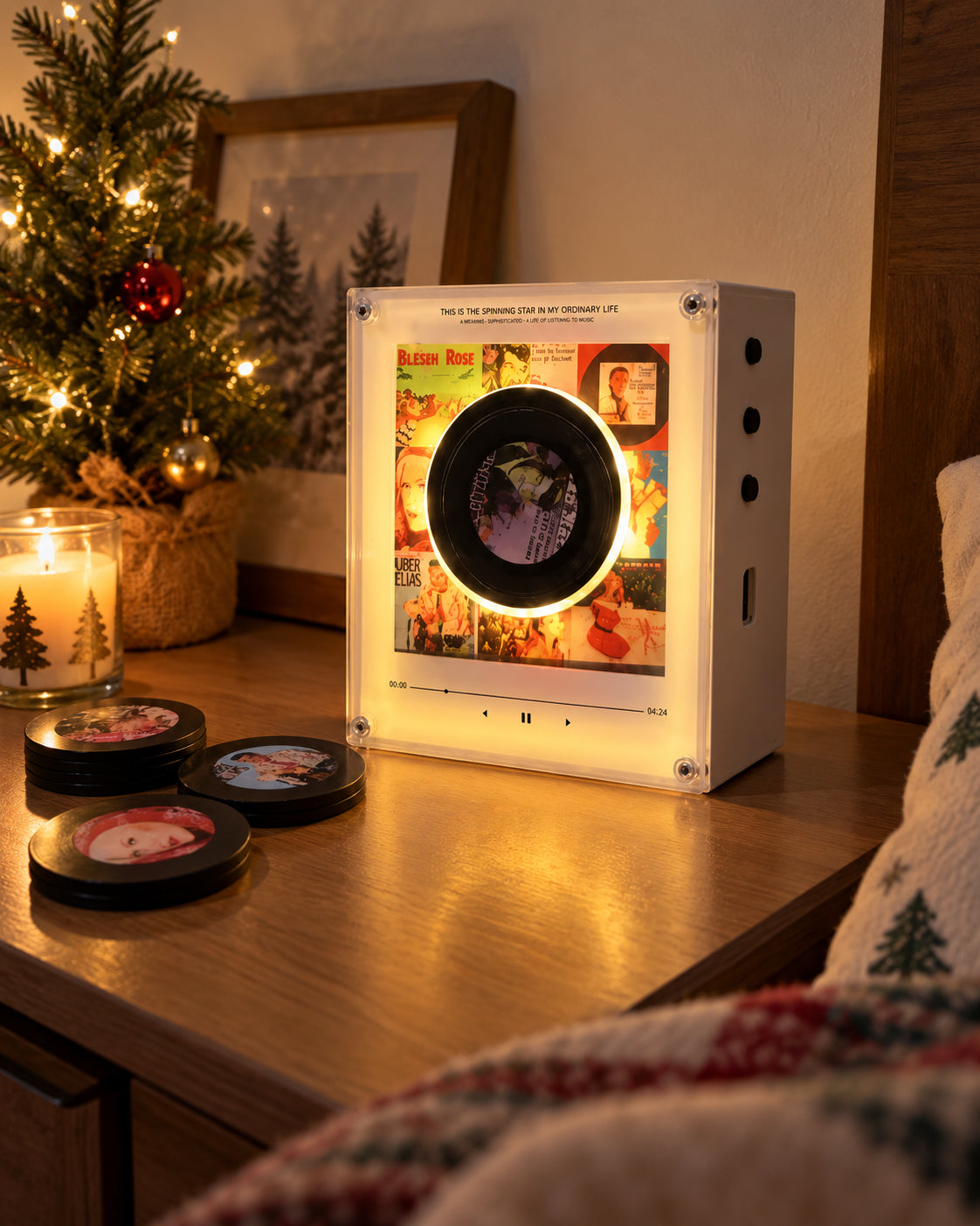 JoyHearth Christmas Record Player